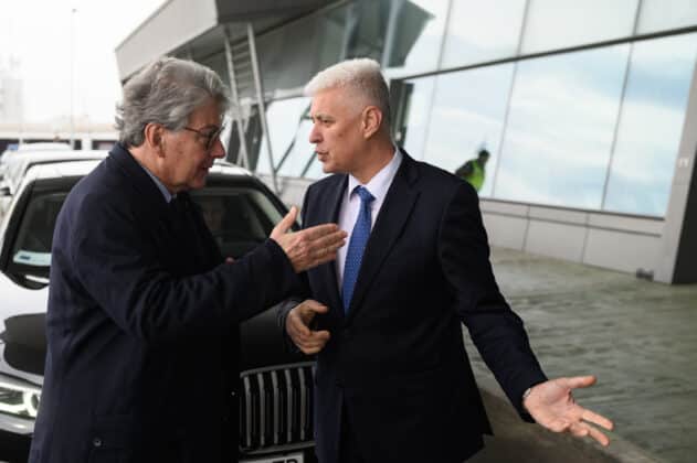 Тиери Бретон и Димитър Стоянов