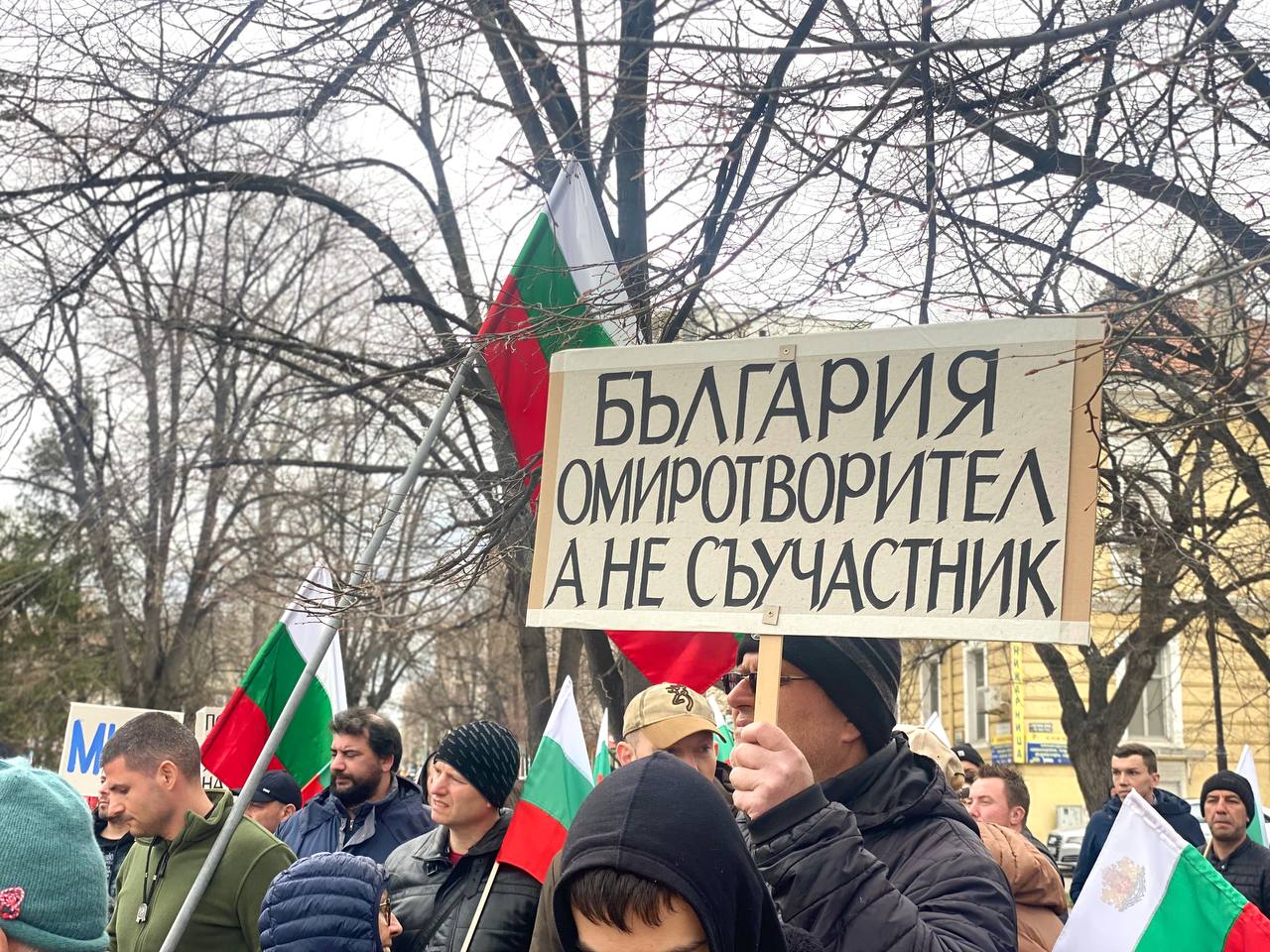 Протест Снимка Свободна и мирна България
Протест под надслов България–Зона на