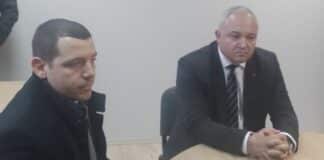 Старши комисар Лазар Христов и министър Иван Демерджиев