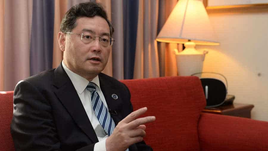 Външният министър на Китай Цин Ган заяви, че отношенията между