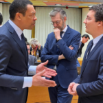 Крум Зарков и министърът на правосъдието на Нидерландия Франк Веервинд