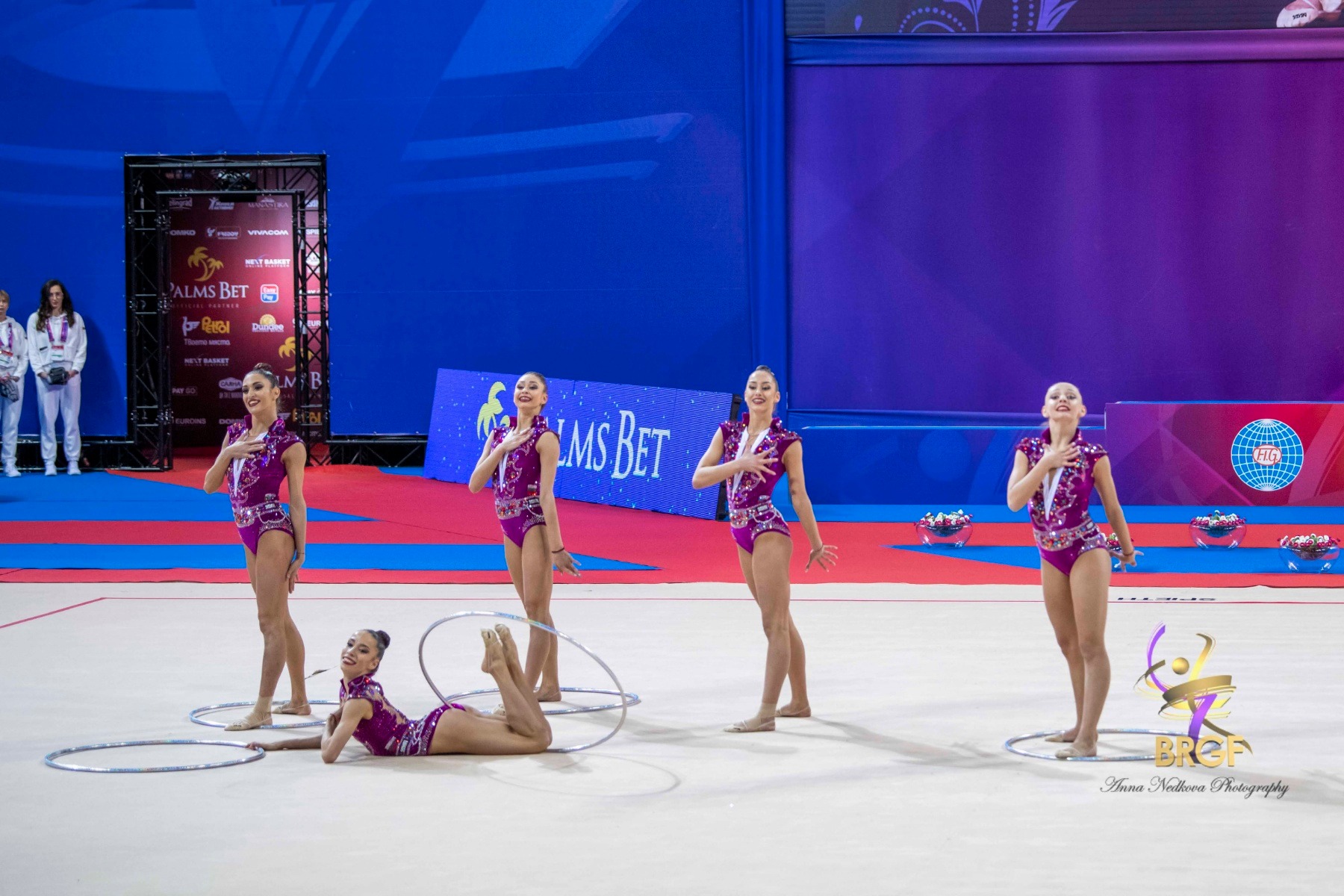 Анасамбълът на България по художествена гимнастика заема осмото място във