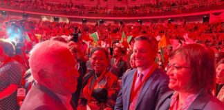 Премиер на Португалия Антониу Коща и лидер на БСП Корнелия Нинова