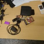 Откритите при обиска вещи