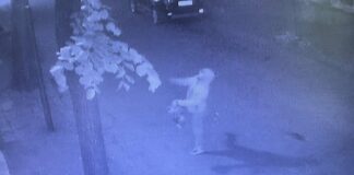 Кадър от охранителната камера пред централната