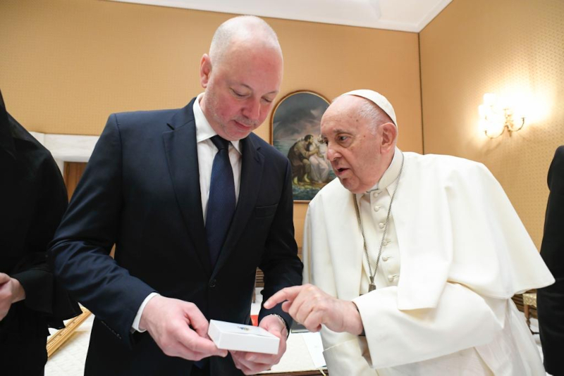 Росен Желязков и Папа Франциск