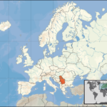 Карта - Сърбия и Косово.