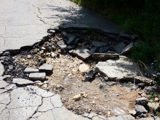 Разрушения след наводнение