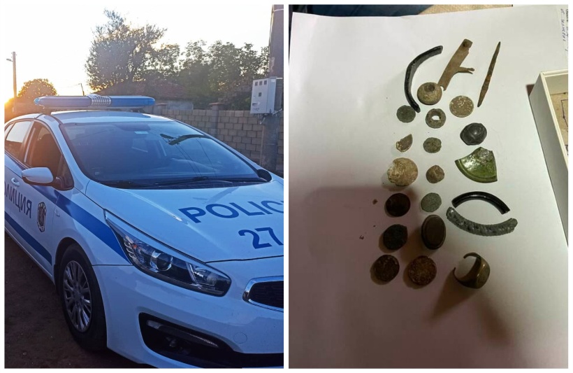 Полицията е иззела оръжия старинни монети и детектори за метал