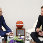 Акад. Николай Денков и Александър Везенков