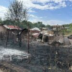 Изгорели постройки