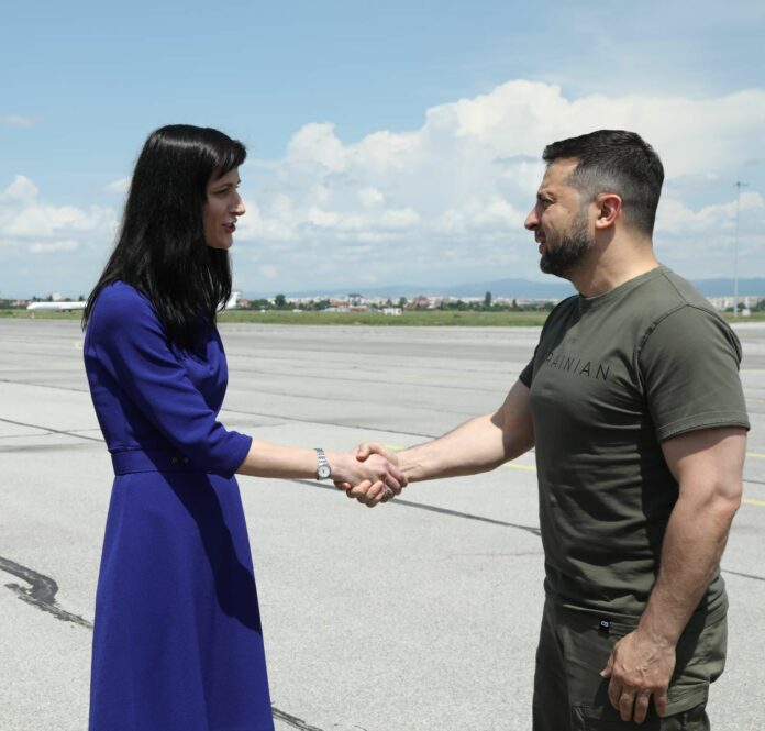 Мария Габриел и Володимир Зеленски