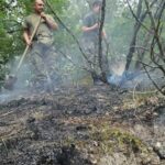 Пожар, военни