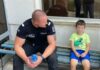 Полицай и намереното дете