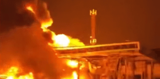 Пожар на бензиностанцията