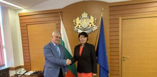 Министър Кирил Вътев и Н. Пр. Лхагвасурен Саянаа