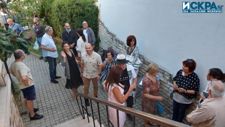 Посетители на изложбата