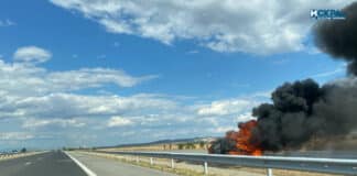 Горящ автомобил