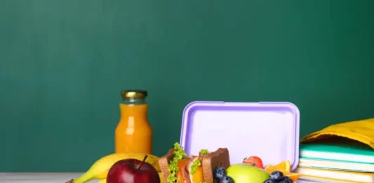 Ученическа кутия, храна