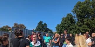 Протест пред Паметника на Съветската армия