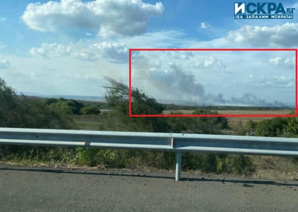 Пожар в Карнобатско