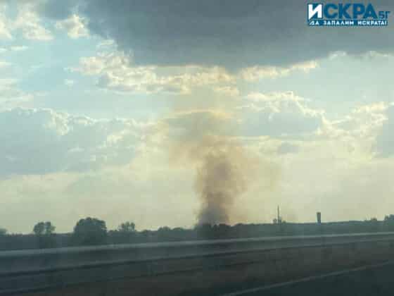 Пожар в Старозагорско