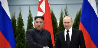 Ким Чен Ун и Владимир Путин.