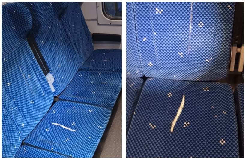 Чисто нови претапицирани седалки във вагон който е пуснат в