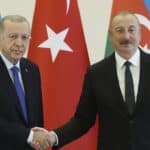 Реджеп Тайип Ердоган и Илхам Алиев. Снимка: Турско президентство