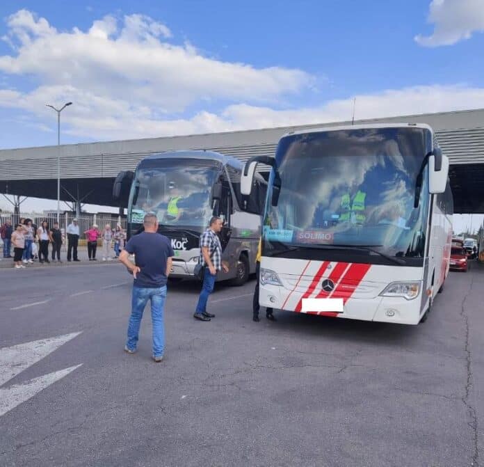 Проверка на автобус на ГКПП „Капитан Андреево“