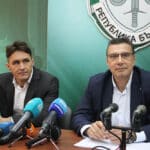 Старши комисар Емил Павлов и окръжен прокурор на Бургас Георги Чинев