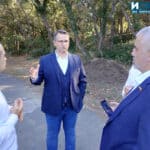 Иван Христанов, симпатизанти и Константин Бачийски /в гръб/