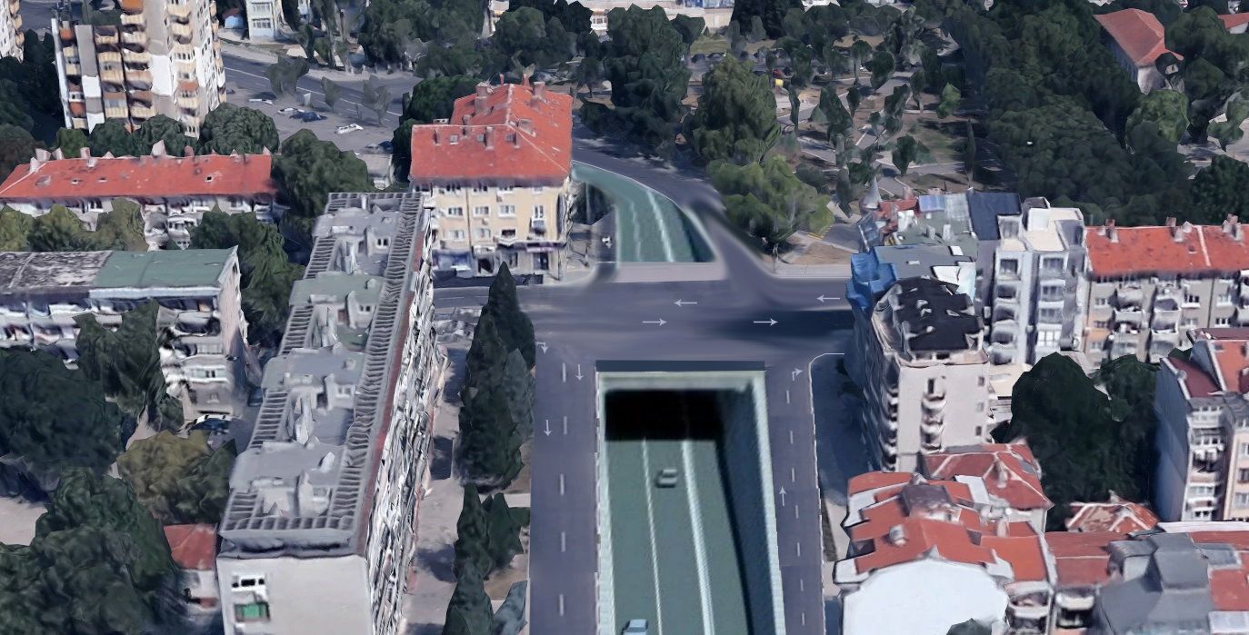 Изграждането на безконфликтни кръстовища на 2 етажа в 5 свръхнатоварени