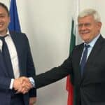 Министър Микола Солски и министър Кирил Вътев