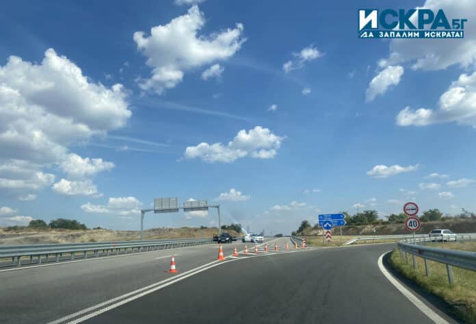 Отбиване на автомобилите на АМ "Тракия"