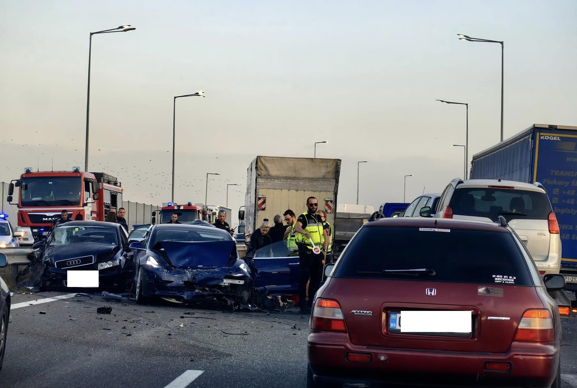 Тежка катастрофа затвори Северната тангента в София информираха шофьори в