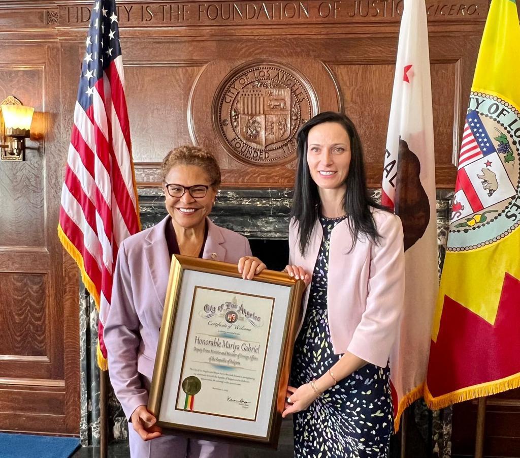 Вицепремиерът и министър на външните работи Мария Габриел се срещна