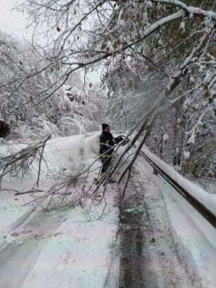 Сняг, зимна обстановка