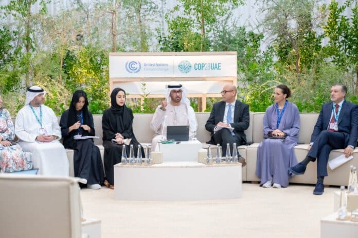 Султан ал-Джабер на преговорите на COP28 в ОАЕ.