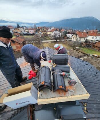 Поставяне на покрив