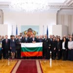 Президентът и участниците в церемонията