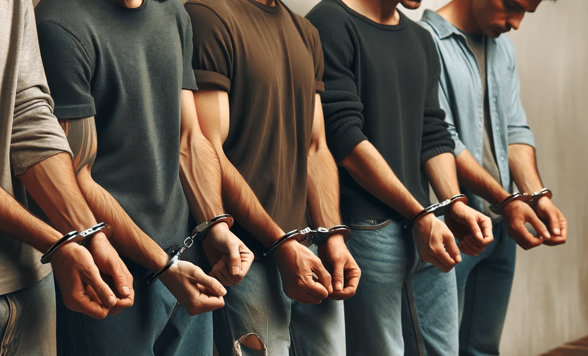 Десет души са задържани в Бургаско заради участие в престъпна