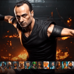 Бербатов като герой от "Mortal Kombat"