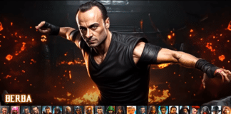 Бербатов като герой от "Mortal Kombat"