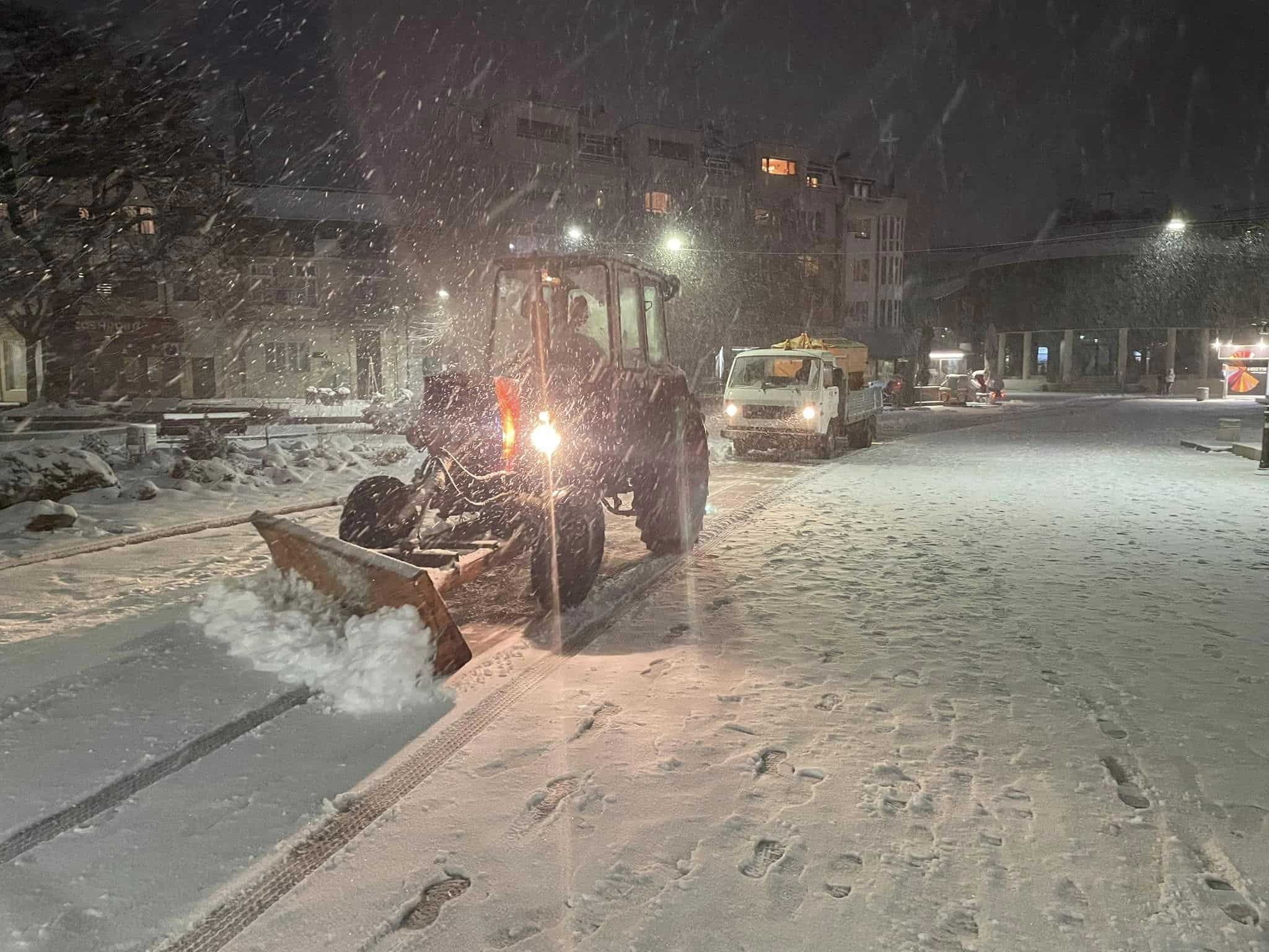 Благоевград. Снимка: Методи Байкушев, Фейсбук
В града, обгърнат от снежна покривка,