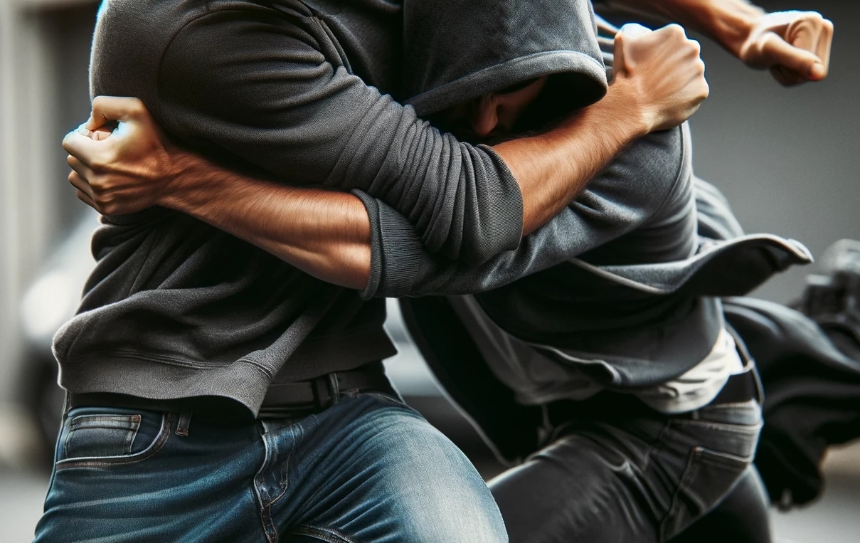 Четирима мъже са задържани по обвинение за причиняване на телесна