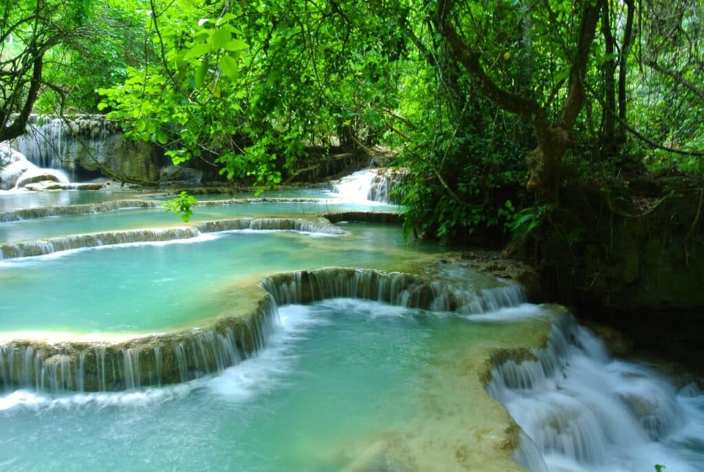 Водопад в Лаос