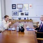 Мете Фредериксен и Николай Денков