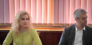 Министър Зарица Динкова и кмет Благомир Коцев