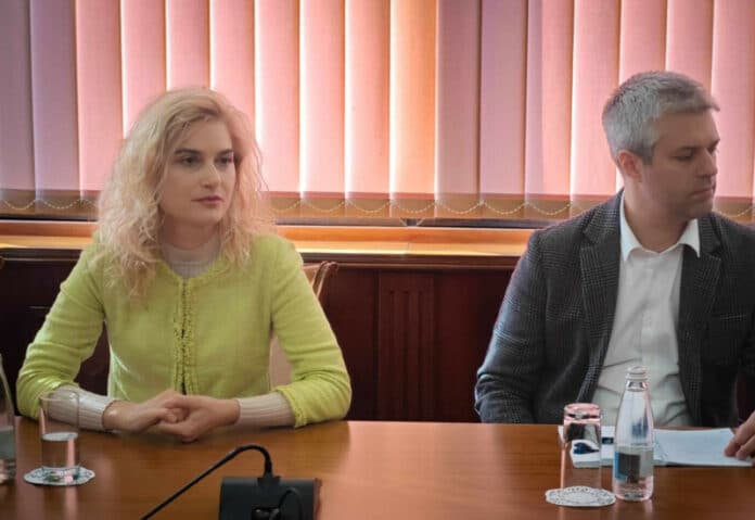 Министър Зарица Динкова и кмет Благомир Коцев